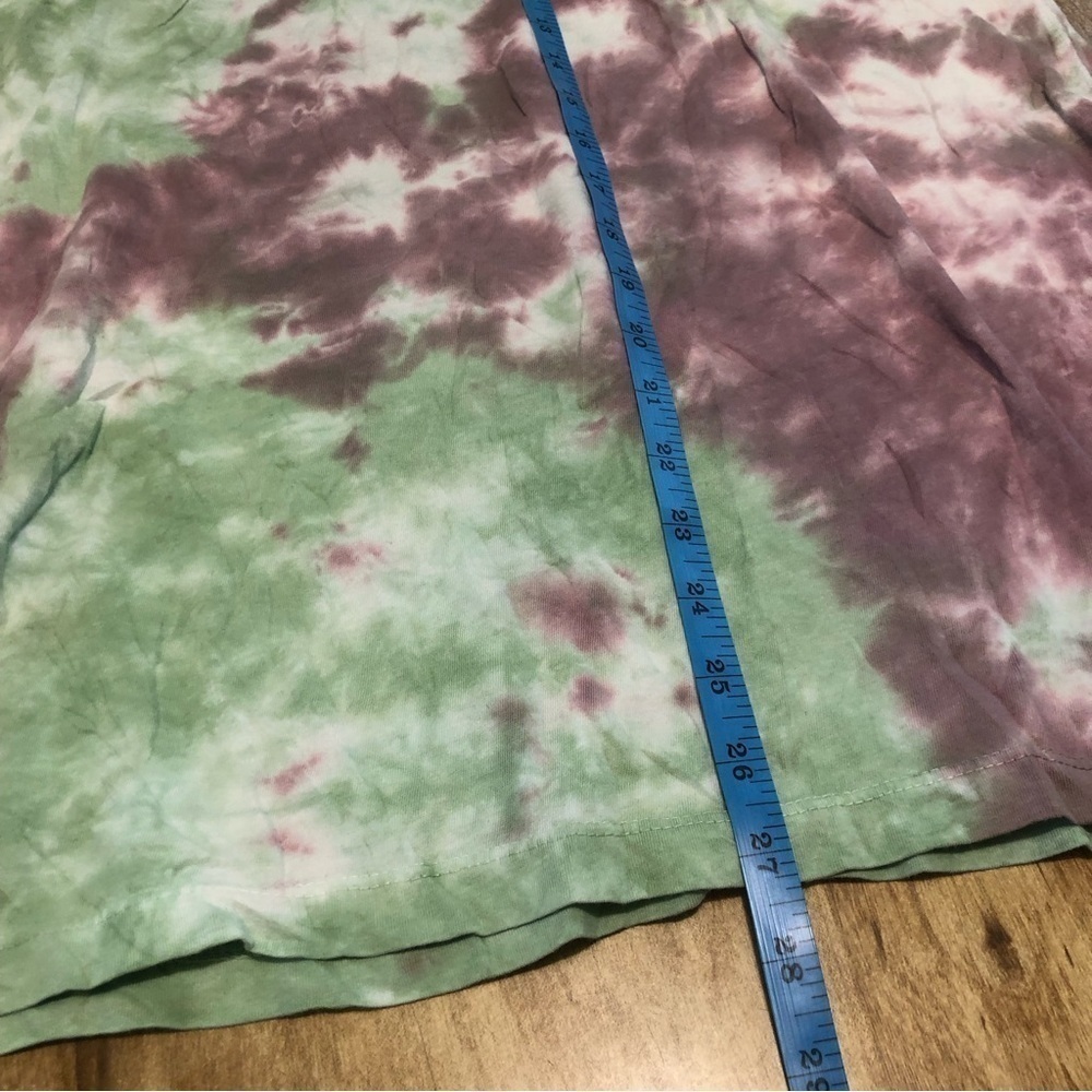 FREE People We The Free Tie Dye Purple Green Combo Long Sleeve Size Small - Picture 8 of 10